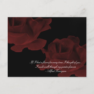 Donkerrood Briefkaart