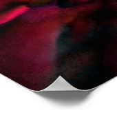 Donkerrood caleidoscoop poster (Hoek)