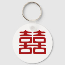 Donkerrood dubbel geluk - elegant