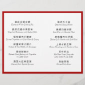 Donkerrood dubbel geluk - rond (Achterkant)