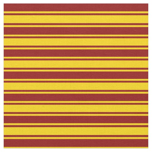 Donkerrood en gele strepen/linnen patroon stof (Close Up)