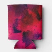 Donkerrood en Paars Abstracte dag Blikjeskoeler (Achterkant)