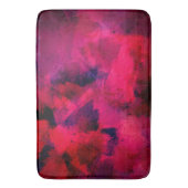 Donkerrood en Paars vet en modern Abstract Badmat (Voorkant Verticaal)