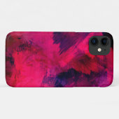 Donkerrood en Paars vet en modern Abstract Case-Mate iPhone Case (Achterkant (horizontaal))