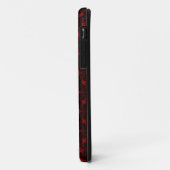 Donkerrood, modern, naadloos grafisch Case-Mate iPhone case (Achterkant/links)