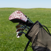 Donkerrood Roos Golfheadcover (Insitu)