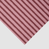 Donkerrood Roze Rustiek Gestreept Tissuepapier (Detail)