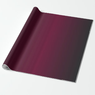 Donkerrood tot zwart ombre-patroon cadeaupapier