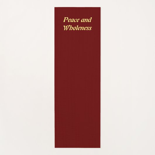 Donkerrood, vast rood, diep rood, eco, niet giftig yogamat (Voorkant)