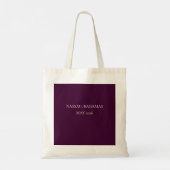 Donkerroze Bruidsfeest Trouwweekend Martini  Tote Bag (Achterkant)