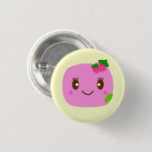 donkerroze dumplas ronde button 3,2 cm (Voorkant /achterkant)