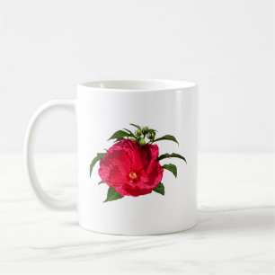 Donkerroze hibiscus koffiemok