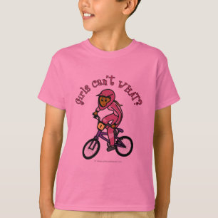 Donkerroze meisjes BMX T-shirt