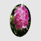 Donkerroze pinda's ornament (voorkant)