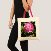 Donkerroze pinda's tote bag (Voorkant (product))