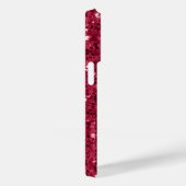 Donkerroze rood magenta faux fonkelt glitters Case-Mate iPhone case (Achterkant / Rechts)