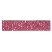 Donkerroze rood magenta faux fonkelt glitters korte tafelloper (Horizontaal)