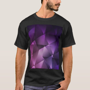 Donkerroze  veelhoekige shimmer t-shirt