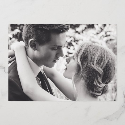 Donkerroze waterverf bruiloft goud lijst folie uitnodiging (Achterkant)