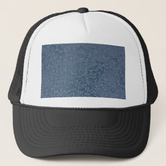Donkerstalen blauwe ijskristallen trucker pet