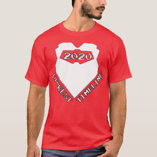 Donkerste tijdlijn 2020 kwaadaardig baardgebied wi t-shirt