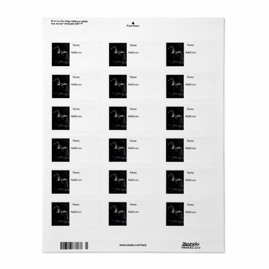 Donkerzilver Etiket (Full Sheet)