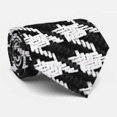 donkerzwart-wit stropdas (Opgerold)