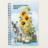 Donkey and Sunflowers Homestead Custom Planner (Devant)