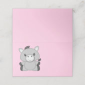 Donkey Baby shower Roze (Buitenkant ongevouwen)