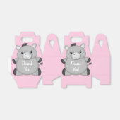 Donkey Baby shower Roze Bedankdoosjes (Uitgevouwen)
