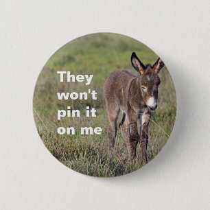 Donkey badge ronde button 5,7 cm