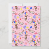 Donkey Birthday Invitation in Pink (Dos)