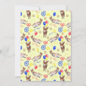 Donkey Birthday Invitation in Yellow (Dos)
