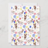 Donkey Birthday Invitation White (Dos)