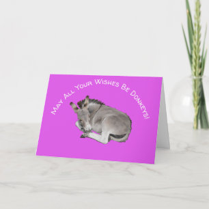Donkey Birthday Wish Kaart