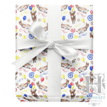 Donkey Birthday Wrapping Paper