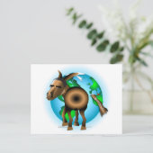 Donkey Briefkaart (Staand voorkant)