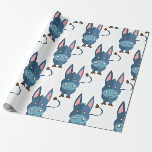Donkey Cadeaupapier (Uitgerold)