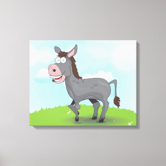 Donkey Canvas Afdruk (Voorkant)