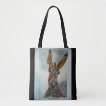 Donkey canvas tas