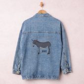 Donkey cartoon illustratie denim jacket (Hangar)