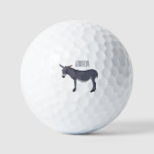 Donkey cartoon illustratie golfballen (Voorkant)