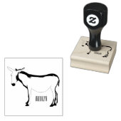 Donkey cartoon illustratie 	rubberstempel (Gestempeld)