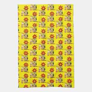 Donkey Chien Floral Cuisine Serviette à main