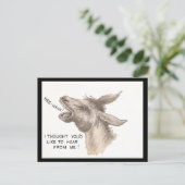 Donkey Comics Briefkaart (Staand voorkant)