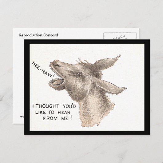 Donkey Comics Briefkaart (Voorkant / Achterkant)