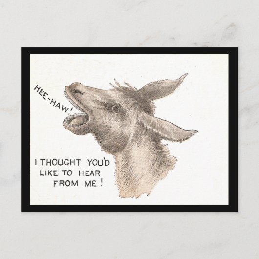 Donkey Comics Briefkaart (Voorkant)