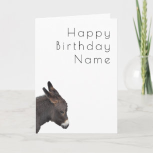Donkey Deco Birthday Kaart