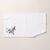 Donkey Design Monogrammed (Serviette à main)