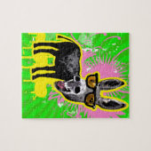 Donkey die zonnebril draagt legpuzzel (Horizontaal)